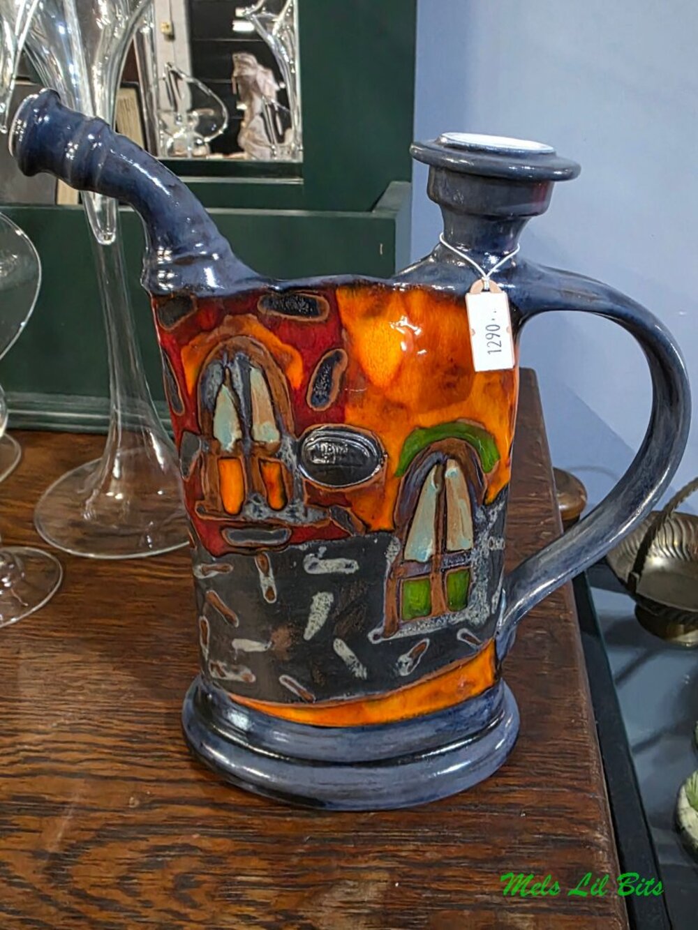 Hand-Painted Ceramic Water Pitcher By Danko Handmade